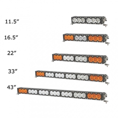 Barra de luz LED de una hilera recta de 16 series