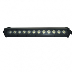 Barra de luz LED CREE de una hilera con reflector negro serie 13