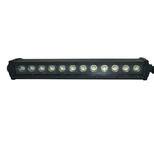 Barra de luz LED CREE de una hilera con reflector negro serie 13
